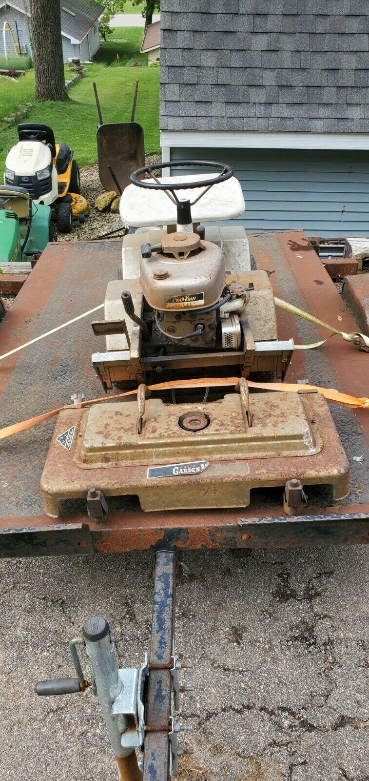 2 Vintage Montgomery Wards Power Kraft 6hp Riding Mower Lawn-Trac