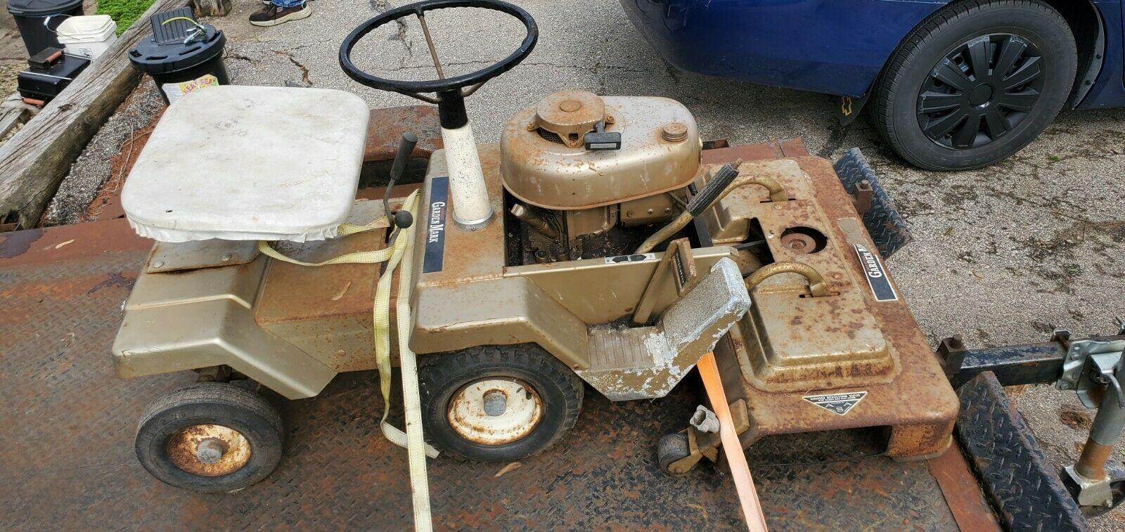 2 Vintage Montgomery Wards Power Kraft 6hp Riding Mower Lawn-Trac