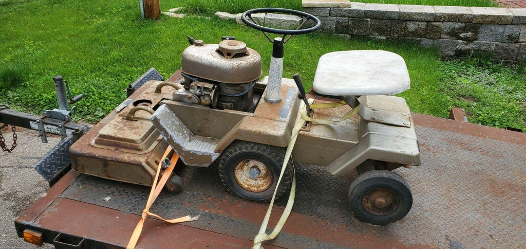 2 Vintage Montgomery Wards Power Kraft 6hp Riding Mower Lawn-Trac