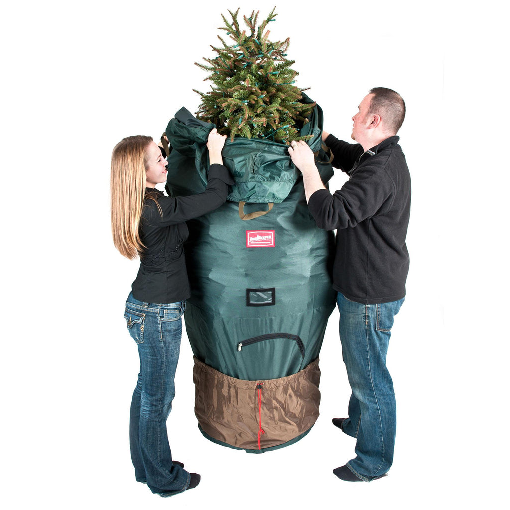 TreeKeeper Large Upright Tree Storage Bag w/ Rolling Tree Stand