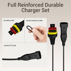 10Ft Robotic Lawn Mowers Charging Cable Compatible with  SILENO City,R38Li,R40Li,R45Li,R50Li,R70Li,R75Li,R80 Li-Power Cord for  320,330X,305,105,310,315,315X,315X
