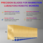 36 Sets Robust ium Blades for Robotic Lawn Mower - Compatible with All  Luba 1,2,3 AWD Luba mini AWD Yuka mini 1,2 and Yuka Models,0.9mm Thick Heavy Duty Replacement Blades