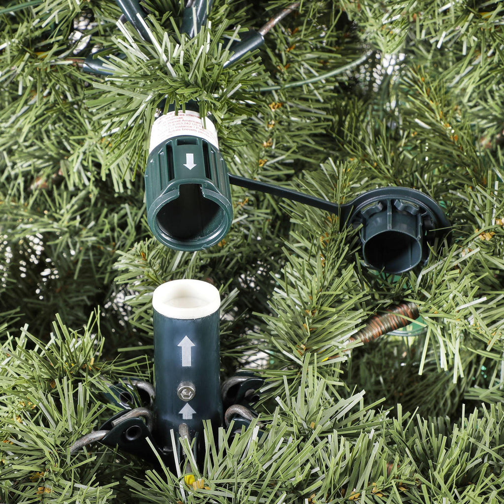 Holiday Time Prelit 600 LED Clear Lights, Prescott Pine Artificial Christmas Tree, 7.5'