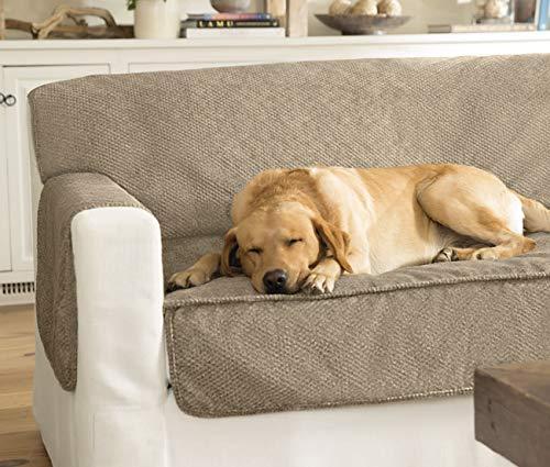 Orvis Grip-Tight Furniture Protector/Only Loveseat Protector, Brown Tweed