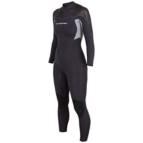 Henderson Womens Thermoprene Pro Wetsuit 7mm Back Zip Fullsuit Black
