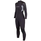 Henderson Womens Thermoprene Pro Wetsuit 7mm Back Zip Fullsuit Black