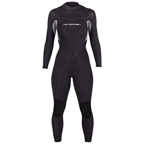 Henderson Womens Thermoprene Pro Wetsuit 7mm Back Zip Fullsuit Black