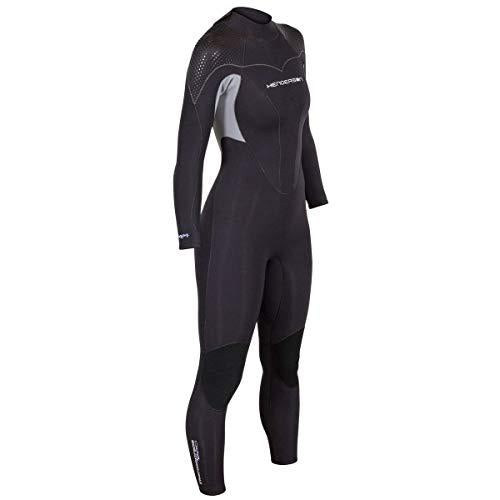 Henderson Womens Thermoprene Pro Wetsuit 7mm Back Zip Fullsuit Black