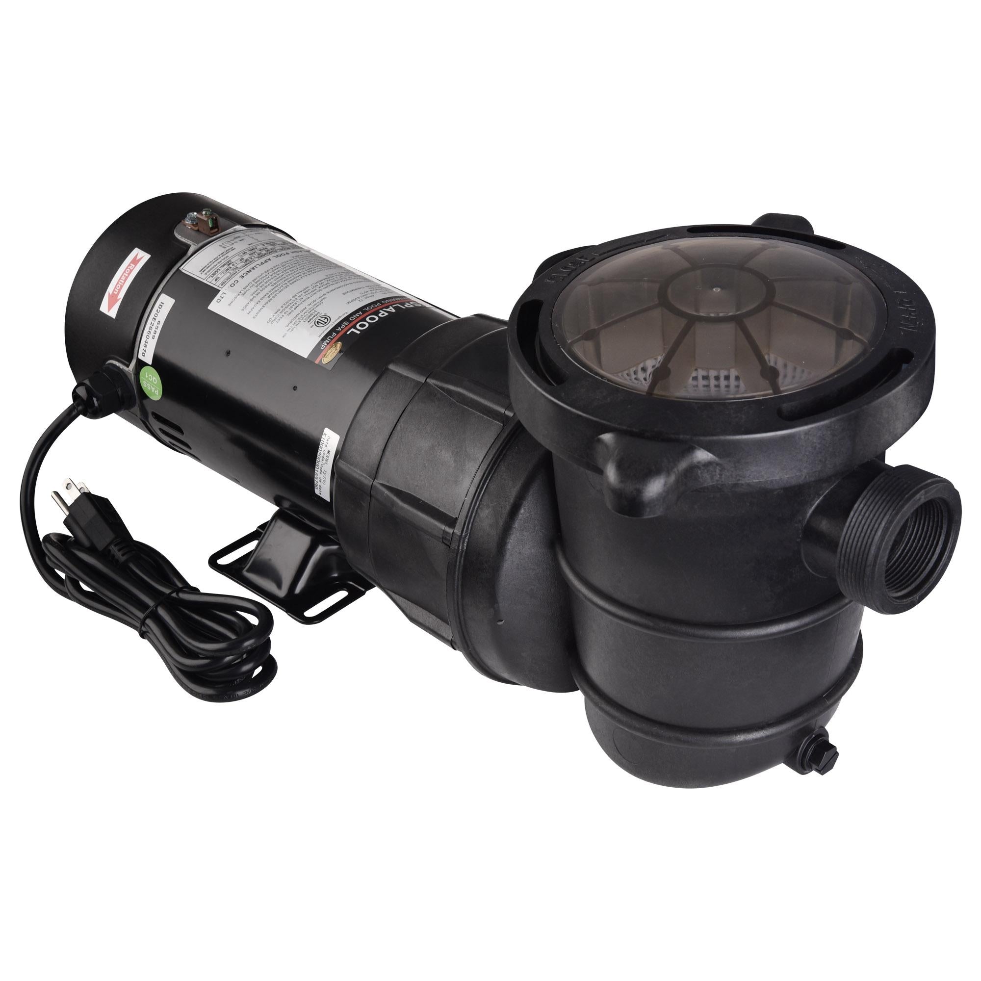 yescom 1.5 hp 4980gph above ground swimming pool water pump strainer