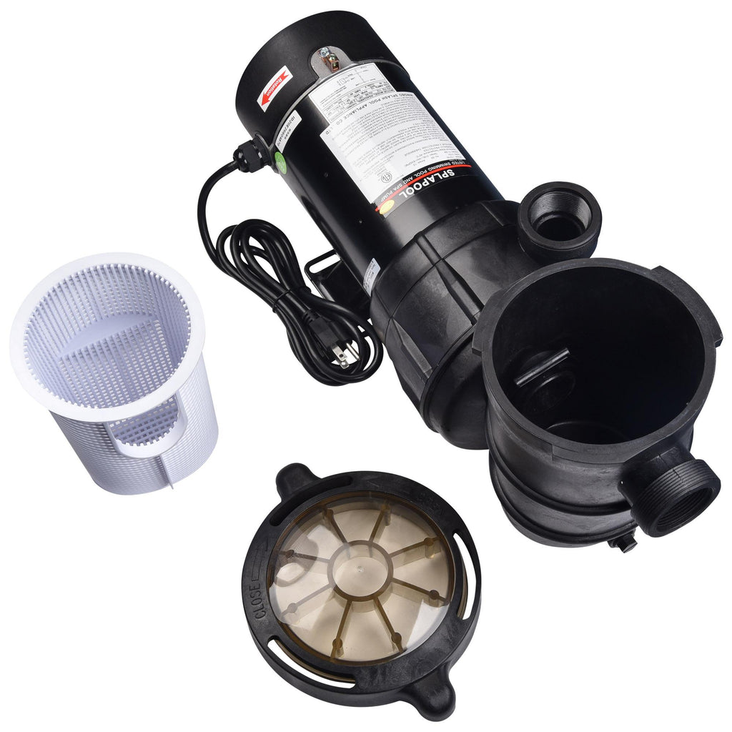 yescom 1.5 hp 4980gph above ground swimming pool water pump strainer