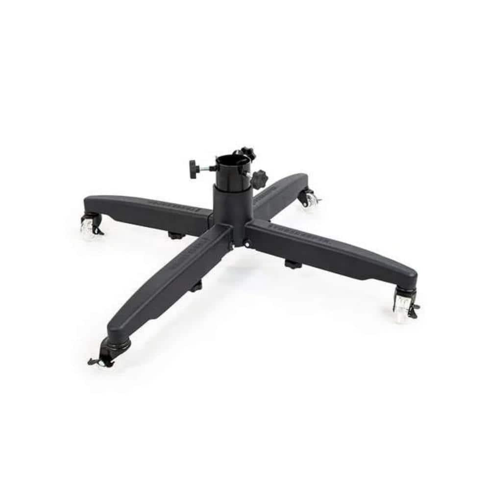 Rolling Steel Christmas Tree Stand for Trees 7.5 ft.- 12 ft. with Adjustable Legs