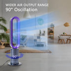 Skearow Simple Heating Remote Control Black Heaters Fan Warmer Portable Space Heater Bladeless Bedroom Indoor Purple+32in