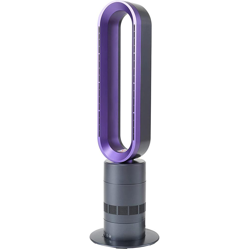 Goory Instant Space Heater Overheating Protection Electric Heating Whole Room Fast Heaters Fan Tower Indoor Bedroom Purple+32in