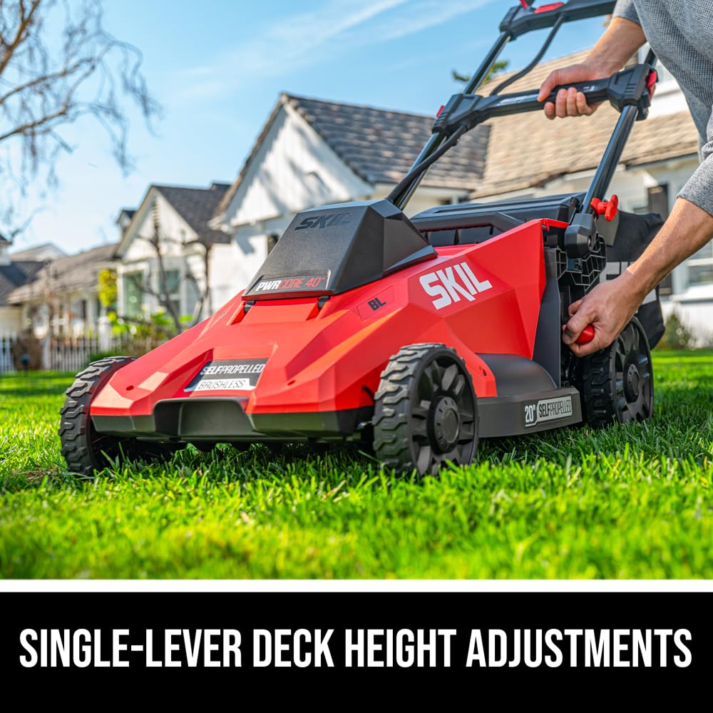 PWR CORE 40 Brushless 40V 20-Inch Self-Propelled Mower Kit, Includes 6.0Ah Battery and Auto PWR JUMP Charger - SM4910C-11