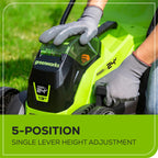 24V 13“ Brushless Cordless Lawn Mower with 4.0Ah Battery &amp; Charger,Maintenance-Push Mower with 2-in-1 Mulch/Bag