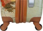 Europe 2-Piece Carry-On Spinner Luggage Set with TSA Lock, Brown, One_Size