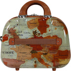 Europe 2-Piece Carry-On Spinner Luggage Set with TSA Lock, Brown, One_Size