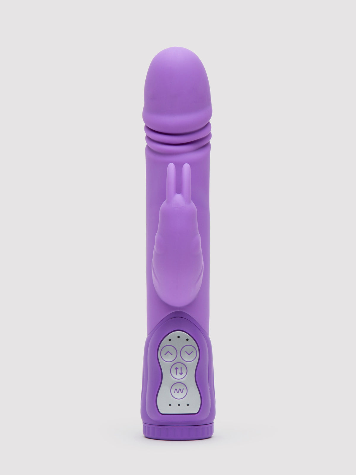 Lovehoney Dream Rabbit Rechargeable Silicone Thrusting Rabbit Vibrator, Purple