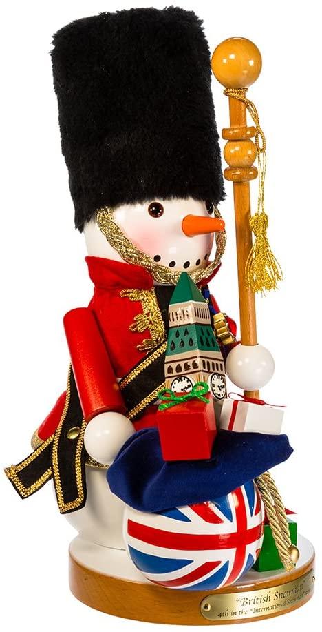 Kurt Adler 13.25-Inch Steinbach Great Britain Snowman Nutcracker