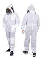ultra breeze sting proof premium quality 3 layer unisex white mesh beekeeping suit ultra ventilated fencing veil (xl)