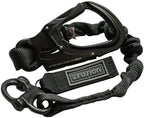 Fusion Tactical 6ft 72"" x1 Internal Elastic Bungee Military Police Personal Retention Helo Lanyard with Snap Hook Shackle 23kN Black (LH-32-8001-2999-BK72)