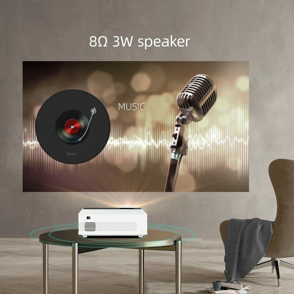 1080p 4k full hd 3d portable home theater 150in led projector for tv android 10