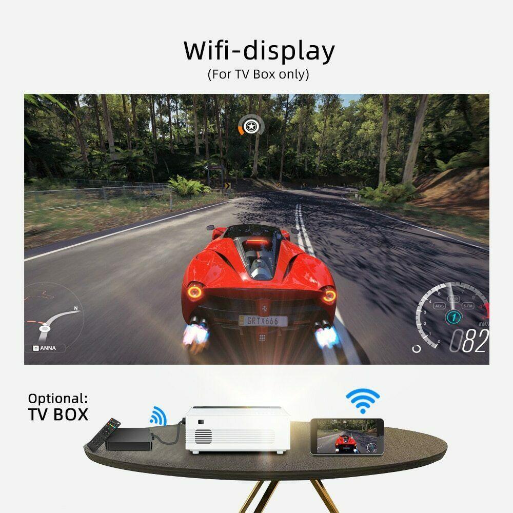 1080p 4k full hd 3d portable home theater 150in led projector for tv android 10