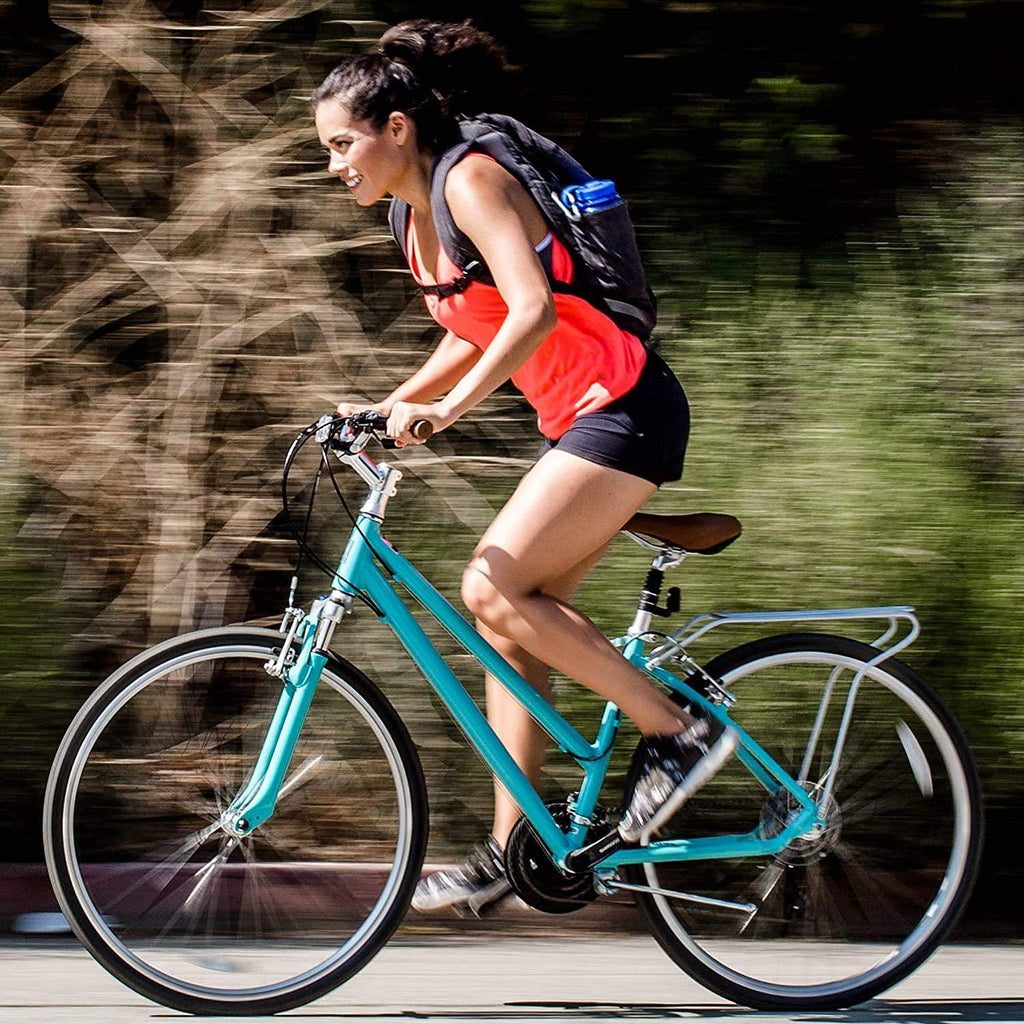reezero Pave n' Trail Women's 7-Speed Hybrid Bike, 700c Wheels/ 17" Frame, Mint Green with Brown Seat and Grips, One Size