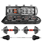 YOHOME PRODUCTS Men's Paint Dumbbell Fitness Sporting Goods Weightlifting Barbell Combination 50kg Set Paint Dumbbell Set
