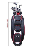 Eagole Super Light Golf Cart Bag,14 way Top and Full Length Divider ,10 Pockets (Black)