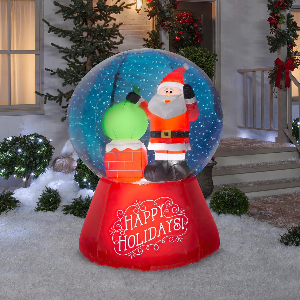 Gemmy Airblown Santa Claus Yard Inflatable, 66.14"