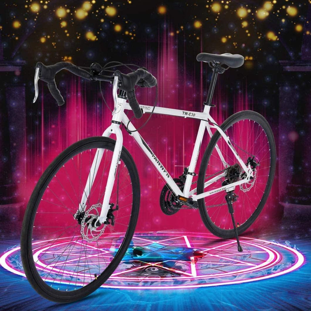 BESLUK Aluminum Full Suspension Road Bike 21 Speed Disc Brakes, 700c,bilke for Mens/Womens
