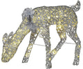Light-Up LED Doe with Sparkle Rings Outdoor Decoration