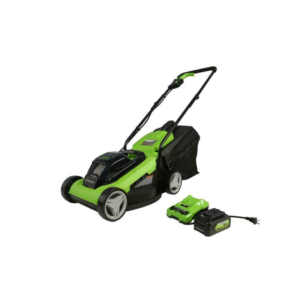 Greenworks Lawn Mower 24-Volt Lithium-Ion Cordless Walk Behind Battery Charger