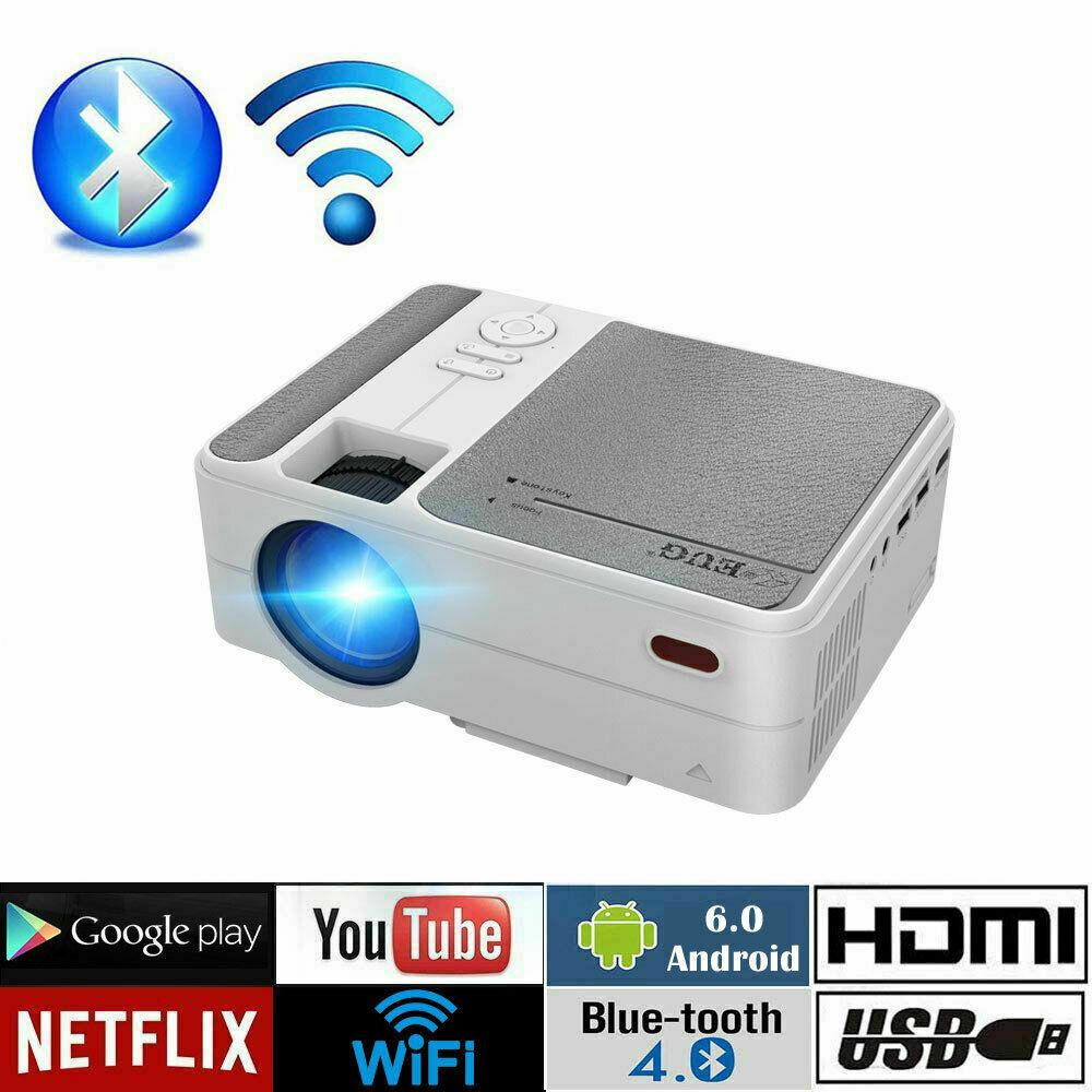 smart android projector full hd wifi wireless proyector movie blue tooth hdmi tv