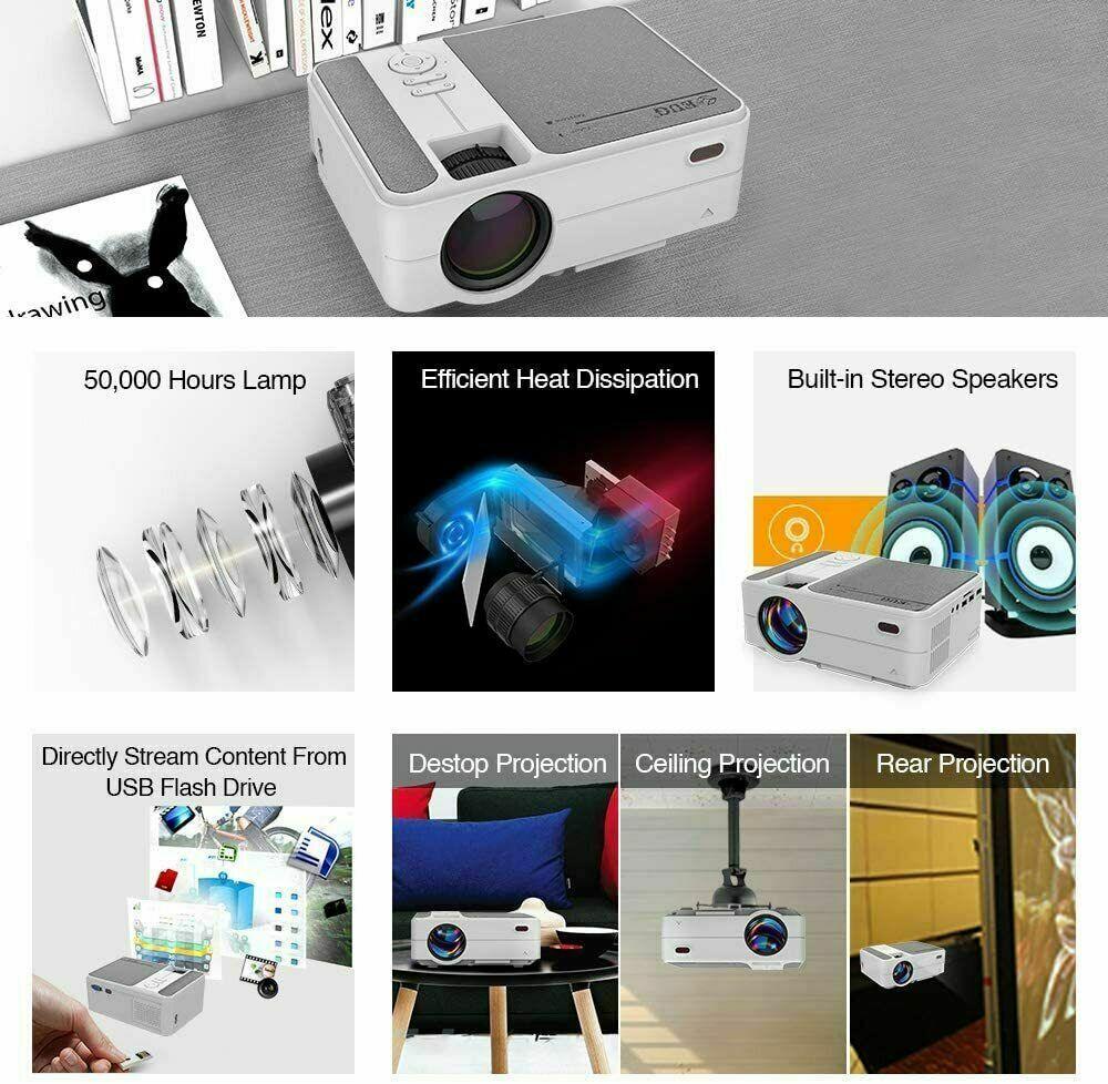 full hd smart android projector wifi wireless proyector movie blue tooth zoom tv