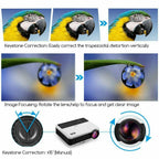 full hd smart android projector wifi wireless proyector movie blue tooth zoom tv
