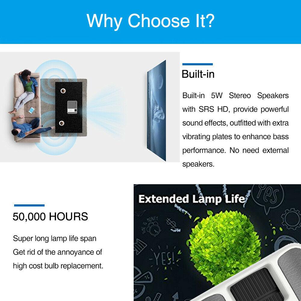 full hd smart android projector wifi wireless proyector movie blue tooth zoom tv