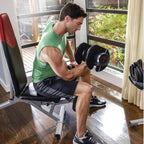 Bowflex SelectTech 1090 Adjustable Dumbbell Weights (Pair) + Stand with Media Rack