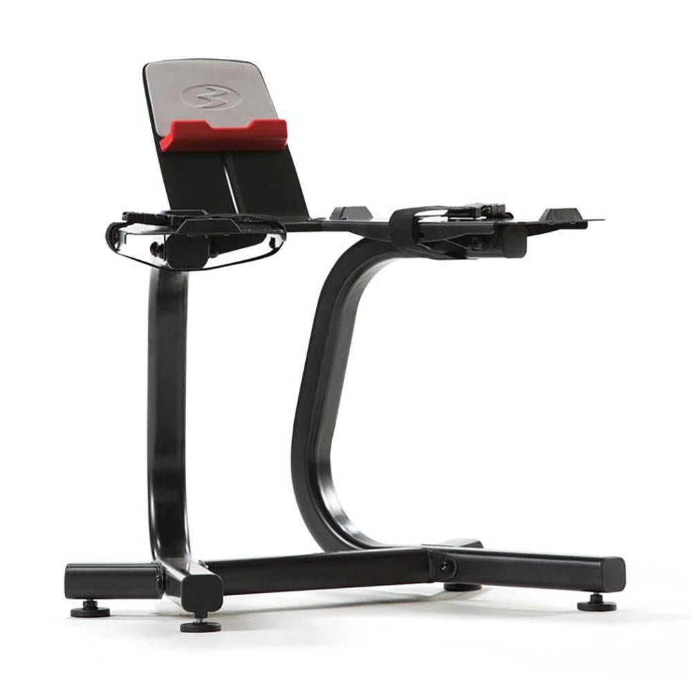 Bowflex SelectTech 1090 Adjustable Dumbbell Weights (Pair) + Stand with Media Rack