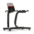 Bowflex SelectTech 1090 Adjustable Dumbbell Weights (Pair) + Stand with Media Rack