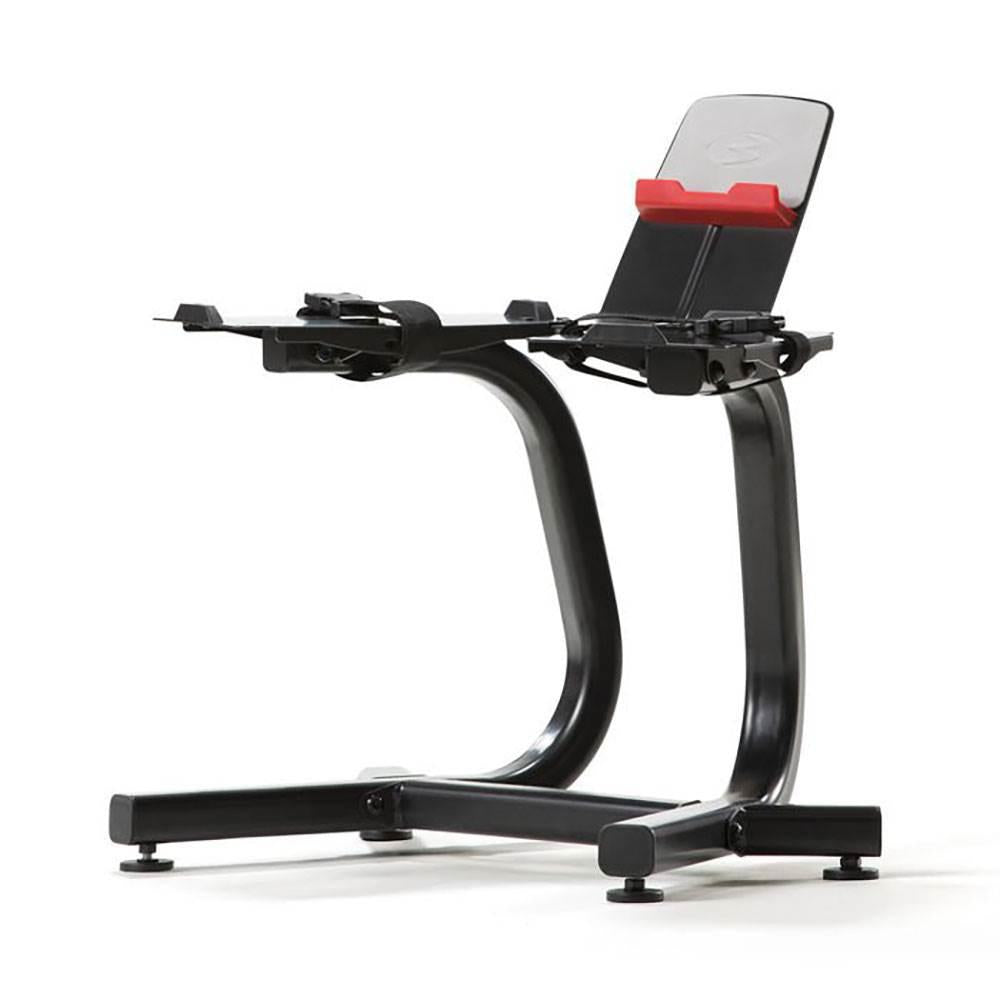 Bowflex SelectTech 1090 Adjustable Dumbbell Weights (Pair) + Stand with Media Rack