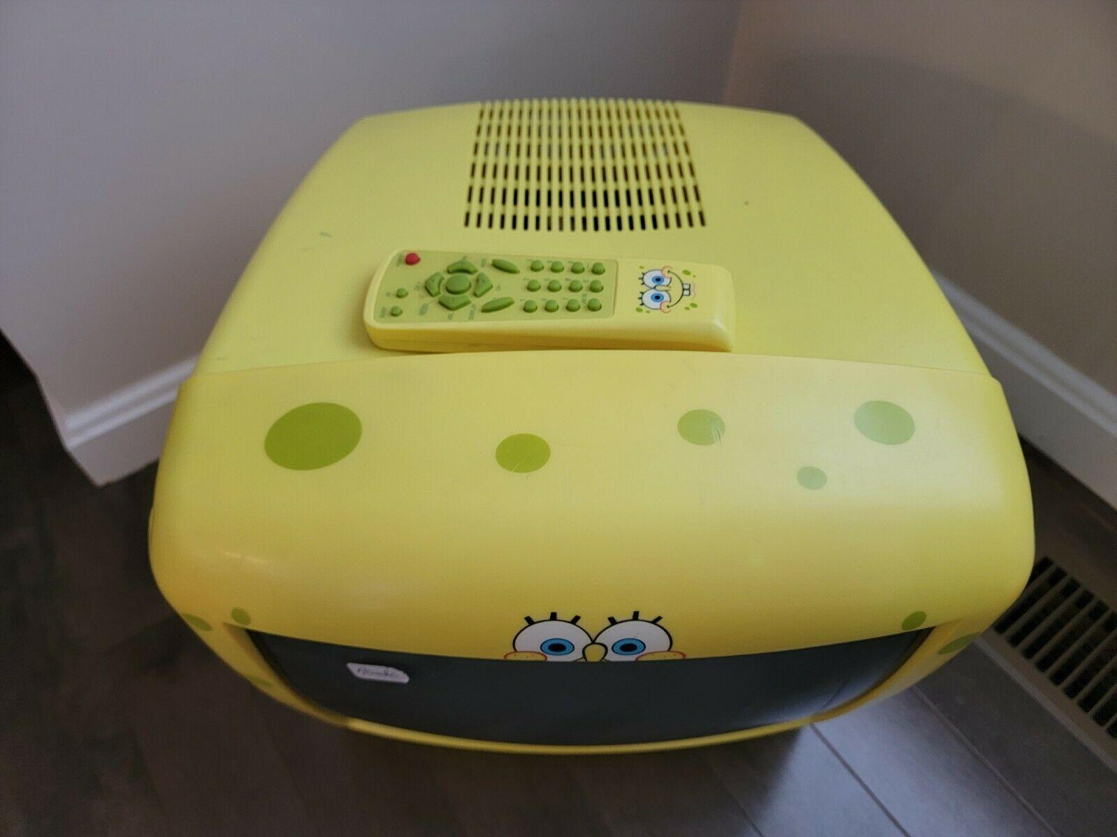 spongebob squarepants emerson sb314 13" inch tv with remote tested working