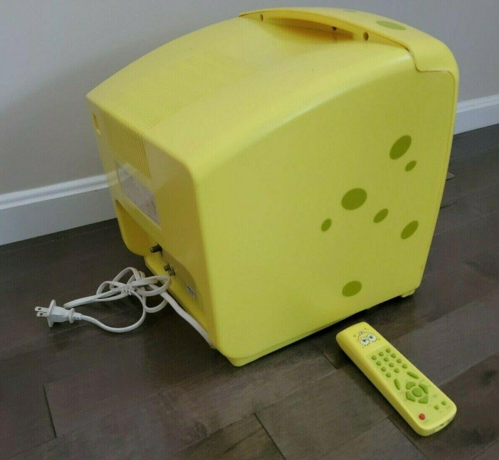 spongebob squarepants emerson sb314 13" inch tv with remote tested working
