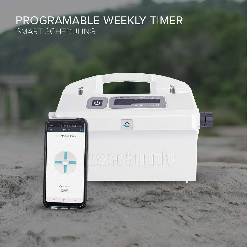 new dolphin sigma robotic pool cleaner with wi-fi app and top-loading cartridge