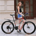 Hotwon 26 Inch Mountain Bike With 21 Speed Dual Disc Brakes Full Suspension Non-slip