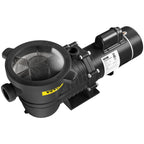 vevor swimming pool pump in/above ground pool pump 1.5 hp 90 gpm w/ strainer