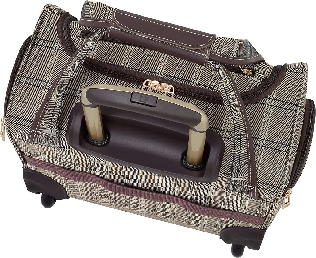 Brentwood II 15" 2-Wheel Under The Seat Bag, Cappuccino, Carry Inch