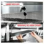 72-inch Rolling Tool Cabinet Mobile Workbench Tool Chest with 15 StoraDrawers, Wheels, 3 Uper Cabinet, Outlet, SS Pegboard,  Steel
