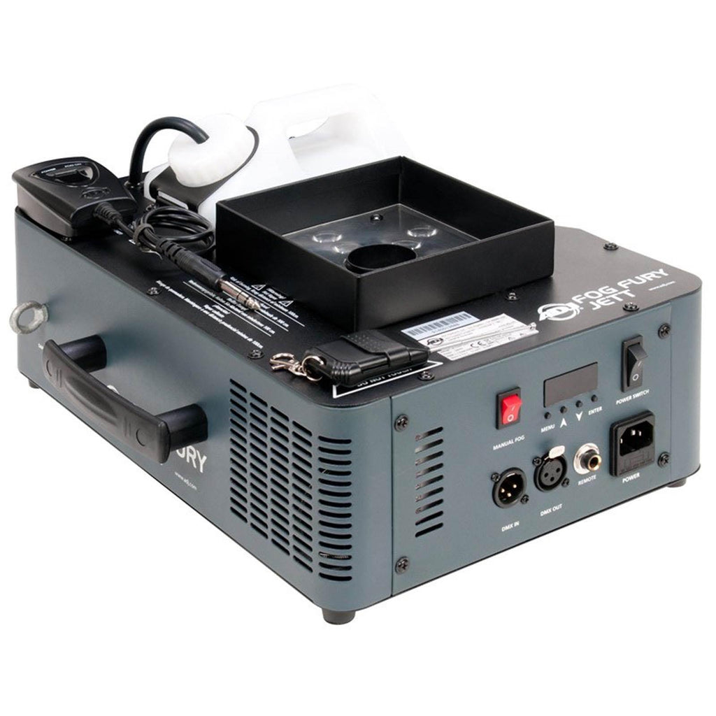 ADJ Fog Fury Jett Smoke Machine &amp; LED Lights with Wireless Remote (2 Pack)